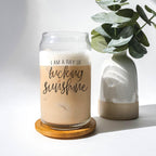 17oz Glass Tumbler With Bamboo Lid, 2 Stainless Straws and Cleaner, Sassy BandsCo Straps