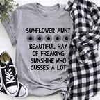Sunflower Aunt Tee - SJB-DIAMOND ELITES
