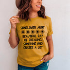 Sunflower Aunt Tee - SJB-DIAMOND ELITES