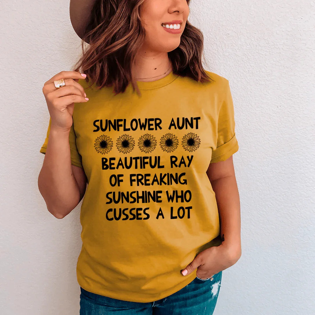 Sunflower Aunt Tee - SJB-DIAMOND ELITES
