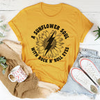 Sunflower Soul & Rock N Roll Eyes Tee Peachy Sunday