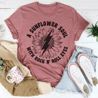 Sunflower Soul & Rock N Roll Eyes Tee Peachy Sunday