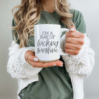16oz Inspirational Ceramic Coffee Mug Motivational Morning Prayer Mug Sunrise Determination BandsCo Straps