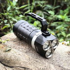 Super Bright High Lumen Underwater and Powerful Waterproof  LED Torchlight with Magnetic Control Switch Diving Light Dive Flashlight For Camping Hiking Running Jogging Diving Household Use Stevvex
