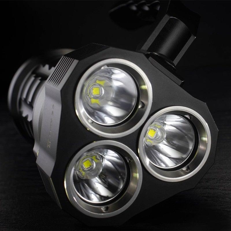 Super Bright High Lumen Underwater and Powerful Waterproof  LED Torchlight with Magnetic Control Switch Diving Light Dive Flashlight For Camping Hiking Running Jogging Diving Household Use Stevvex