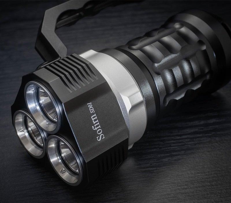 Super Bright High Lumen Underwater and Powerful Waterproof  LED Torchlight with Magnetic Control Switch Diving Light Dive Flashlight For Camping Hiking Running Jogging Diving Household Use Stevvex