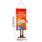 Super Cute Merry Christmas Decorations For Home Ornaments Garland New Year Xmas Door Decor Hanging Cloth Gifts Stevvex