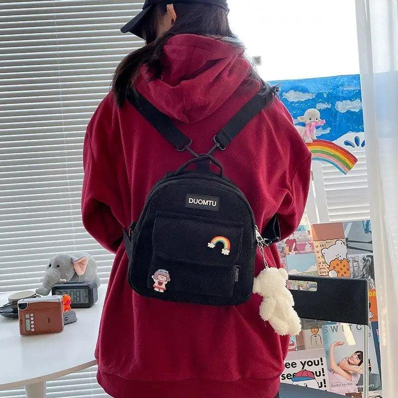 Super Cute Small Backpack Female Nice Shoulder Bags Multi-purpose Ladies Backpacks Travel Bag for Girls Stevvex