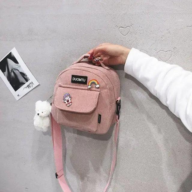 Super Cute Small Backpack Female Nice Shoulder Bags Multi-purpose Ladies Backpacks Travel Bag for Girls Stevvex