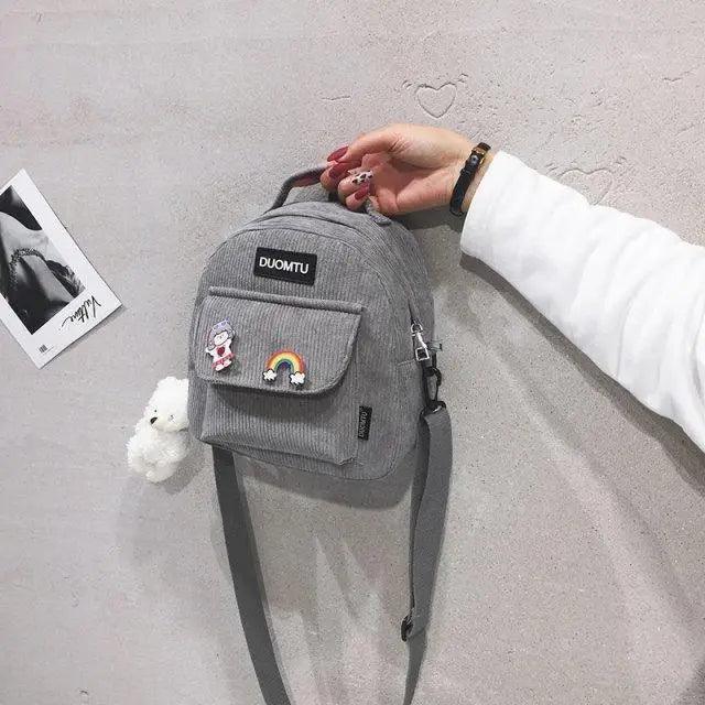 Super Cute Small Backpack Female Nice Shoulder Bags Multi-purpose Ladies Backpacks Travel Bag for Girls Stevvex