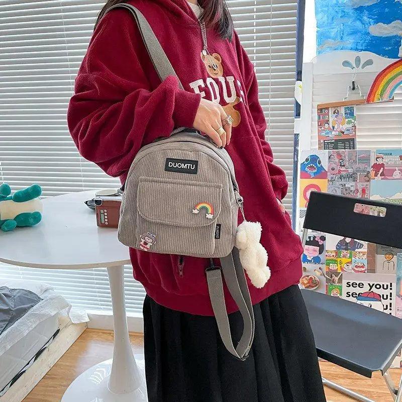 Super Cute Small Backpack Female Nice Shoulder Bags Multi-purpose Ladies Backpacks Travel Bag for Girls Stevvex