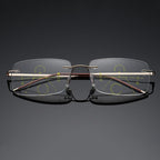 Super Light Multifocal Progressive Reading Glasses For Men And Women Anti Blue Light Near Far Sight Eyewear For Men And Women Rimless Progressive Multifocus Reading Glasses Blue Light Blocking No Line Multifocal Computer Readers for Women Men Stevvex