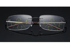 Super Light Multifocal Progressive Reading Glasses For Men And Women Anti Blue Light Near Far Sight Eyewear For Men And Women Rimless Progressive Multifocus Reading Glasses Blue Light Blocking No Line Multifocal Computer Readers for Women Men Stevvex
