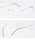 Super Light Multifocal Progressive Reading Glasses For Men And Women Anti Blue Light Near Far Sight Eyewear For Men And Women Rimless Progressive Multifocus Reading Glasses Blue Light Blocking No Line Multifocal Computer Readers for Women Men Stevvex