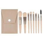Super Luxury Quality Amazing 8Pcs Mini Travel Portable Soft Makeup Brushes Set Cosmetic Powder Eye Shadow Foundation Blush Blending Beauty Make Up Brush Tool Stevvex