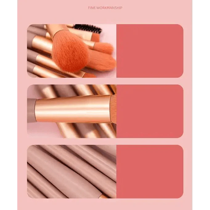 Super Luxury Quality Amazing 8Pcs Mini Travel Portable Soft Makeup Brushes Set Cosmetic Powder Eye Shadow Foundation Blush Blending Beauty Make Up Brush Tool Stevvex
