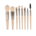 Super Luxury Quality Amazing 8Pcs Mini Travel Portable Soft Makeup Brushes Set Cosmetic Powder Eye Shadow Foundation Blush Blending Beauty Make Up Brush Tool Stevvex