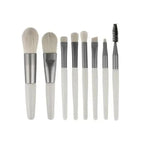 Super Luxury Quality Amazing 8Pcs Mini Travel Portable Soft Makeup Brushes Set Cosmetic Powder Eye Shadow Foundation Blush Blending Beauty Make Up Brush Tool Stevvex