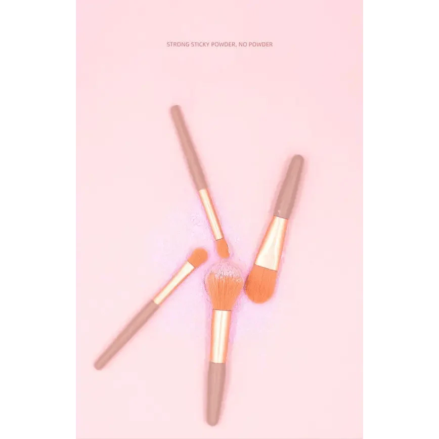 Super Luxury Quality Amazing 8Pcs Mini Travel Portable Soft Makeup Brushes Set Cosmetic Powder Eye Shadow Foundation Blush Blending Beauty Make Up Brush Tool Stevvex