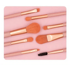 Super Luxury Quality Amazing 8Pcs Mini Travel Portable Soft Makeup Brushes Set Cosmetic Powder Eye Shadow Foundation Blush Blending Beauty Make Up Brush Tool Stevvex