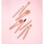 Super Luxury Quality Amazing 8Pcs Mini Travel Portable Soft Makeup Brushes Set Cosmetic Powder Eye Shadow Foundation Blush Blending Beauty Make Up Brush Tool Stevvex