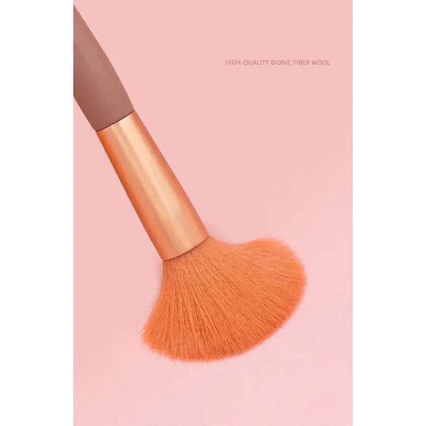 Super Luxury Quality Amazing 8Pcs Mini Travel Portable Soft Makeup Brushes Set Cosmetic Powder Eye Shadow Foundation Blush Blending Beauty Make Up Brush Tool Stevvex