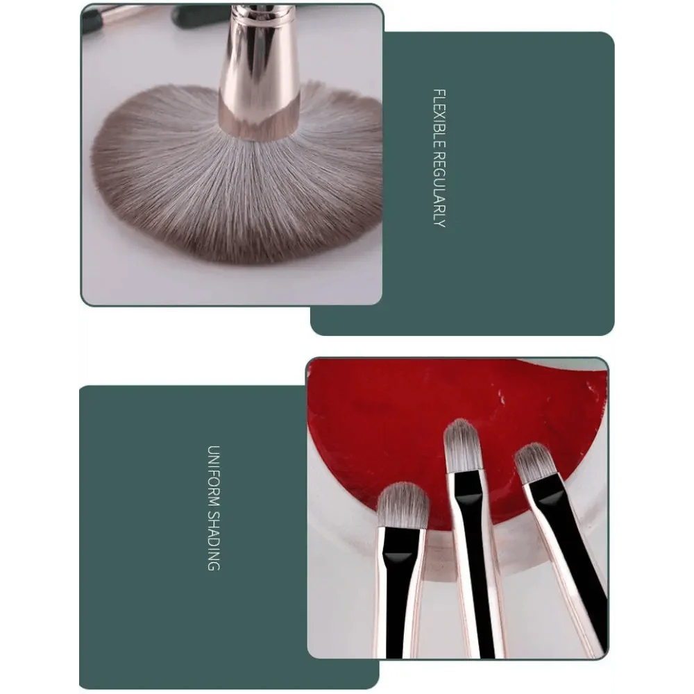 Super Quality 14Pcs Makeup Brushes Set Cosmetic Foundation Powder Blush Eye Shadow Lip Blend Wooden Make Up Brush Tool Kit Stevvex