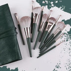 Super Quality 14Pcs Makeup Brushes Set Cosmetic Foundation Powder Blush Eye Shadow Lip Blend Wooden Make Up Brush Tool Kit Stevvex