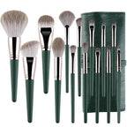 Super Quality 14Pcs Makeup Brushes Set Cosmetic Foundation Powder Blush Eye Shadow Lip Blend Wooden Make Up Brush Tool Kit Stevvex