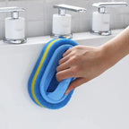Super Quality Kitchen Cleaning Bathroom Toilet Kitchen Glass Wall Cleaning Bath Brush Handle Sponge Bath BottomBathtub Cleaning Tools Stevvex