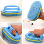 Super Quality Kitchen Cleaning Bathroom Toilet Kitchen Glass Wall Cleaning Bath Brush Handle Sponge Bath BottomBathtub Cleaning Tools Stevvex