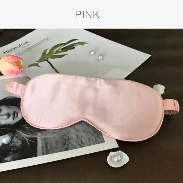Super Smooth  Mulberry Silk Sleep Eye Mask & Blindfold With Elastic Strap Travel Eye Patch Soft Nap Eye Patch  Eye Cover Eyeshade for Night Sleeping Mask For Women Stevvex