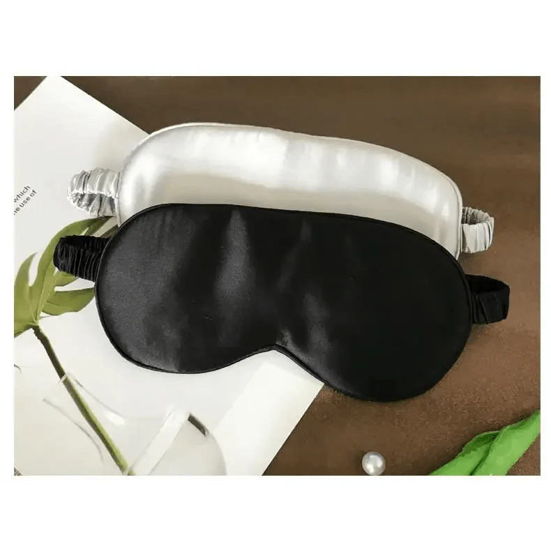 Super Smooth  Mulberry Silk Sleep Eye Mask & Blindfold With Elastic Strap Travel Eye Patch Soft Nap Eye Patch  Eye Cover Eyeshade for Night Sleeping Mask For Women Stevvex