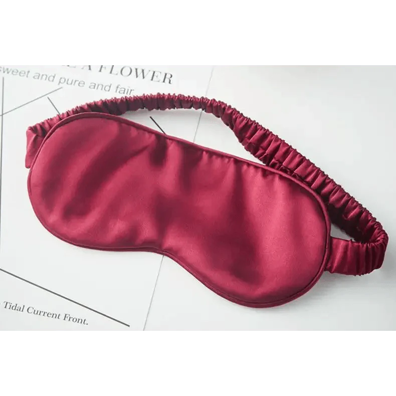 Super Smooth  Mulberry Silk Sleep Eye Mask & Blindfold With Elastic Strap Travel Eye Patch Soft Nap Eye Patch  Eye Cover Eyeshade for Night Sleeping Mask For Women Stevvex