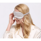 Super Smooth  Mulberry Silk Sleep Eye Mask & Blindfold With Elastic Strap Travel Eye Patch Soft Nap Eye Patch  Eye Cover Eyeshade for Night Sleeping Mask For Women Stevvex