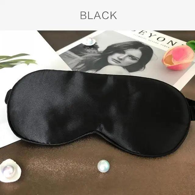 Super Smooth  Mulberry Silk Sleep Eye Mask & Blindfold With Elastic Strap Travel Eye Patch Soft Nap Eye Patch  Eye Cover Eyeshade for Night Sleeping Mask For Women Stevvex