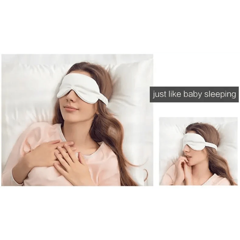 Super Smooth  Mulberry Silk Sleep Eye Mask & Blindfold With Elastic Strap Travel Eye Patch Soft Nap Eye Patch  Eye Cover Eyeshade for Night Sleeping Mask For Women Stevvex