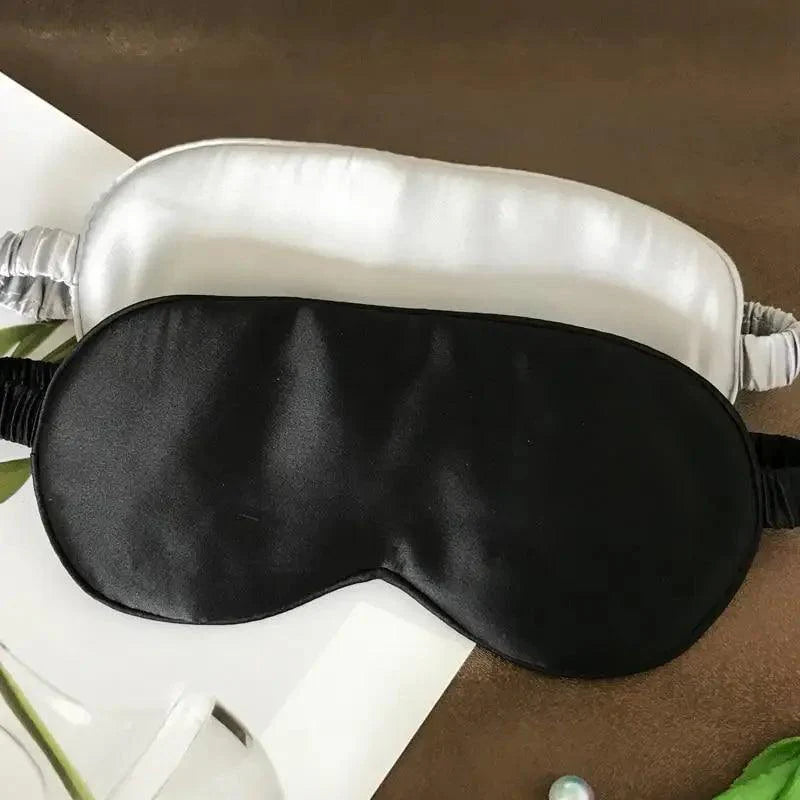 Super Smooth  Mulberry Silk Sleep Eye Mask & Blindfold With Elastic Strap Travel Eye Patch Soft Nap Eye Patch  Eye Cover Eyeshade for Night Sleeping Mask For Women Stevvex