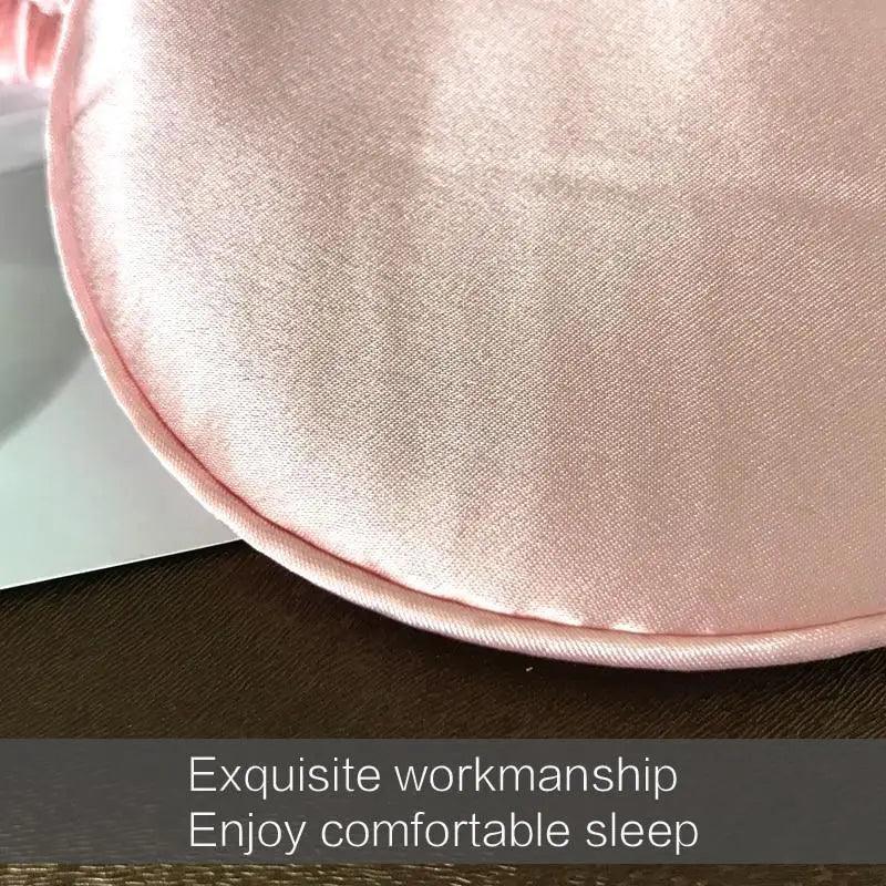 Super Smooth  Mulberry Silk Sleep Eye Mask & Blindfold With Elastic Strap Travel Eye Patch Soft Nap Eye Patch  Eye Cover Eyeshade for Night Sleeping Mask For Women Stevvex
