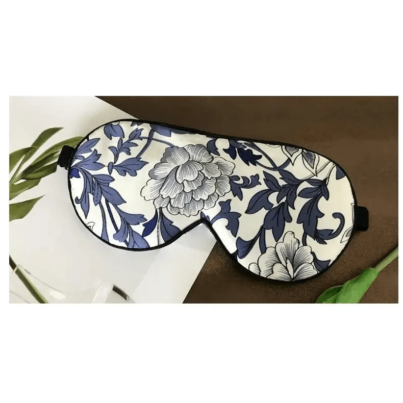 Super Smooth  Mulberry Silk Sleep Eye Mask & Blindfold With Elastic Strap Travel Eye Patch Soft Nap Eye Patch  Eye Cover Eyeshade for Night Sleeping Mask For Women Stevvex