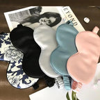 Super Smooth  Mulberry Silk Sleep Eye Mask & Blindfold With Elastic Strap Travel Eye Patch Soft Nap Eye Patch  Eye Cover Eyeshade for Night Sleeping Mask For Women Stevvex