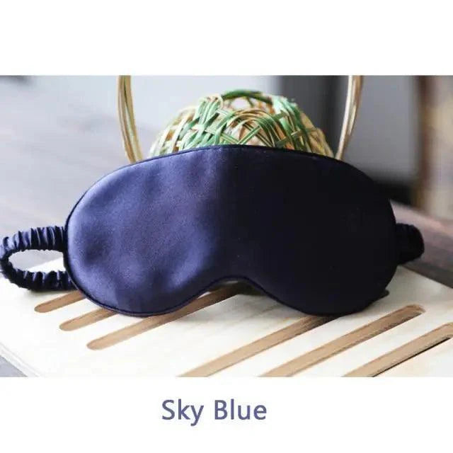 Super Smooth  Mulberry Silk Sleep Eye Mask & Blindfold With Elastic Strap Travel Eye Patch Soft Nap Eye Patch  Eye Cover Eyeshade for Night Sleeping Mask For Women Stevvex