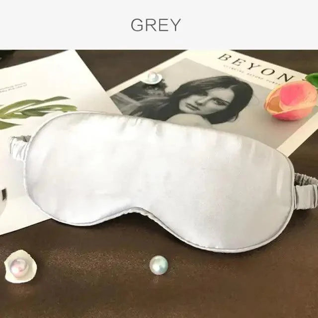 Super Smooth  Mulberry Silk Sleep Eye Mask & Blindfold With Elastic Strap Travel Eye Patch Soft Nap Eye Patch  Eye Cover Eyeshade for Night Sleeping Mask For Women Stevvex