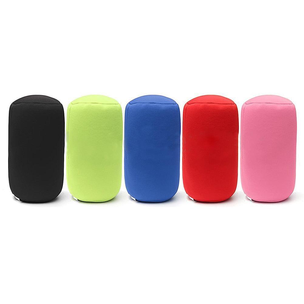 Super soft Head Pillow Case Micro Mini Microbead Back Cushion Pillow Roll Pillow Head Convenient Travel Pillow Microbead Bolster Tube Pillow Smooth Cool Touch Fabric Neck or Back Support Pillow Hypoallergenic Bed Decoration Stevvex