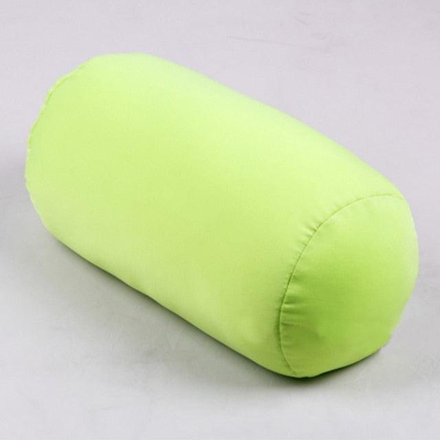 Super soft Head Pillow Case Micro Mini Microbead Back Cushion Pillow Roll Pillow Head Convenient Travel Pillow Microbead Bolster Tube Pillow Smooth Cool Touch Fabric Neck or Back Support Pillow Hypoallergenic Bed Decoration Stevvex