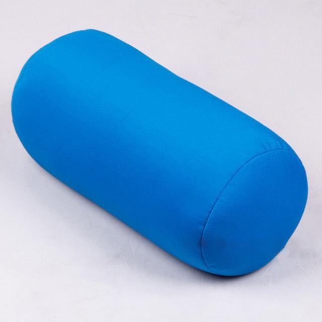 Super soft Head Pillow Case Micro Mini Microbead Back Cushion Pillow Roll Pillow Head Convenient Travel Pillow Microbead Bolster Tube Pillow Smooth Cool Touch Fabric Neck or Back Support Pillow Hypoallergenic Bed Decoration Stevvex