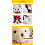 Superior Quality Cute Teddy Bear With Dress Plush Doll Stuffed Animals Kids Toys Room Decor, Christmas,VE Valentine Gifts Stevvex