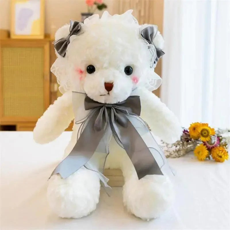Superior Quality Cute Teddy Bear With Dress Plush Doll Stuffed Animals Kids Toys Room Decor, Christmas,VE Valentine Gifts Stevvex
