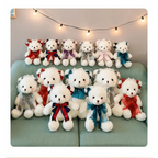 Superior Quality Cute Teddy Bear With Dress Plush Doll Stuffed Animals Kids Toys Room Decor, Christmas,VE Valentine Gifts Stevvex