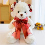 Superior Quality Cute Teddy Bear With Dress Plush Doll Stuffed Animals Kids Toys Room Decor, Christmas,VE Valentine Gifts Stevvex
